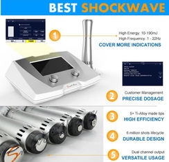 Shockwave Extracorporeal ακτινωτή ΕΔ μηχανή EDSWT θεραπείας με πολυ - γλώσσα