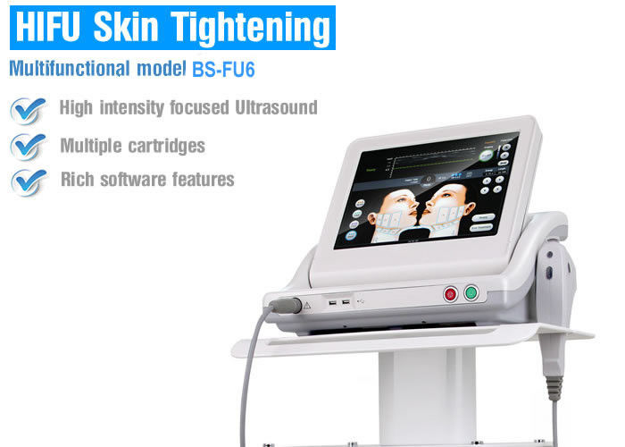 Multiple Cartridge Ultrasound HIFU Slimming Machine Painless Treatment